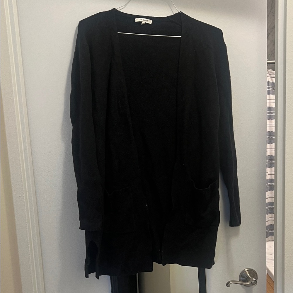 Madewell Classic Black Cardigan Sweater